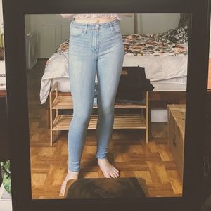 Hollister 3S Light Blue High Rise Jeggings